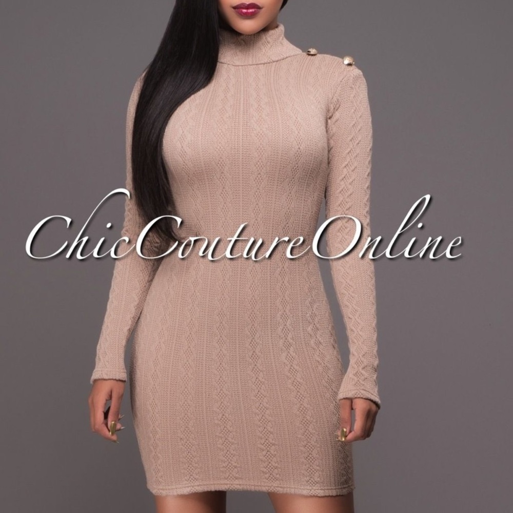 🆕 Cable Knit Sweater Dress